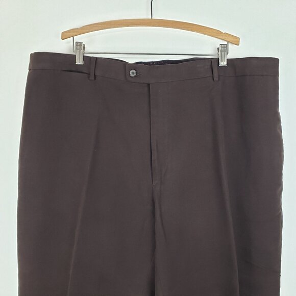 J Peterman Mens Moleskin Pants Brown Duca Visconti Italy Suspender Buttons 46x29 - Picture 3 of 8